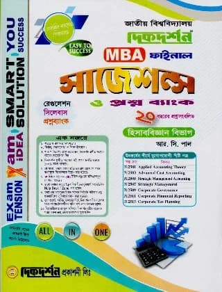 হিসাববিজ্ঞান সাজেশন্স ও প্রশ্নব্যাংক বিভাগ – MBA ফাইনাল