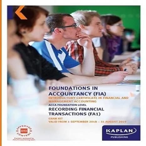 FA1 – RECORDING FINANCIAL TRANSACTION – EXAM KIT