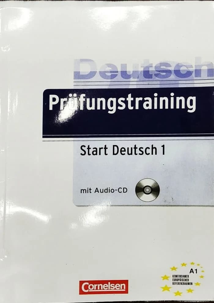 German Prüfungstraining A1 With Answer (Black White)