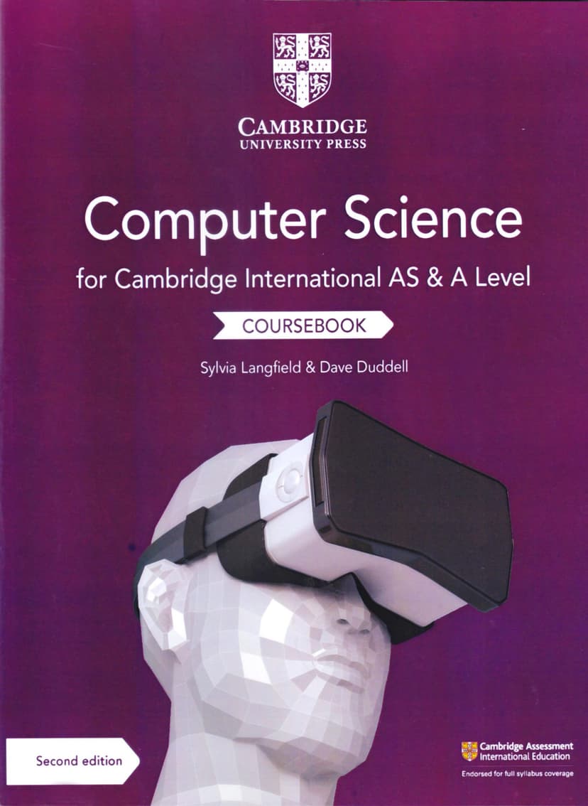 Cambridge International AS and A Level Computer Science Coursebook