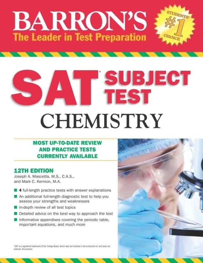 Barron’s SAT Subject Test Chemistry