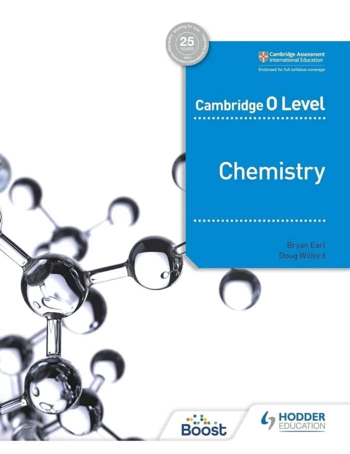 Cambridge O Level Chemistry: Hodder Education Group
