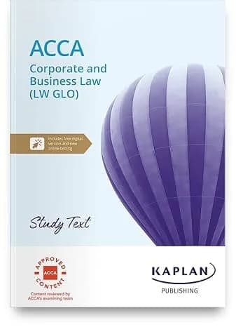 CORPORATE AND BUSINESS LAW (LW GLO)- STUDY TEXT(2024-2025)