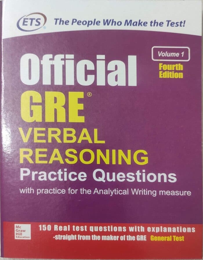 OFFICIAL GRE VERBAL REASONING PRACTICE QUESTIONS VOL.I