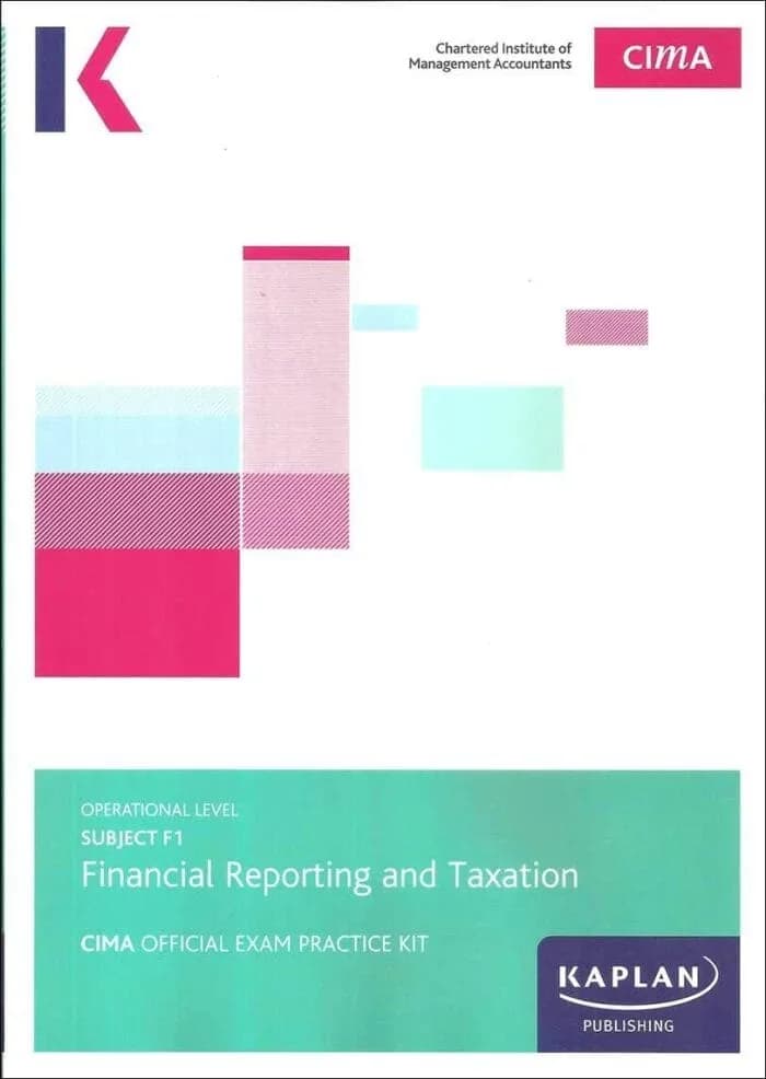 F1 Exam Kit(Financial Reporting & Taxation)-Kaplan