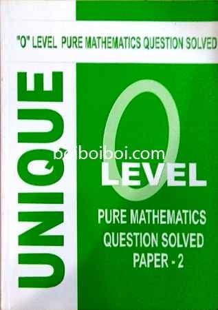 Pure Math Question Solution P2 (20year) for Edexcel O Level by Unique Coaching
