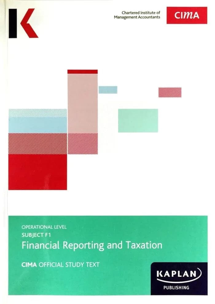F1 (Financial Reporting & Taxation)-Kaplan