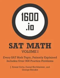 SAT Math Study Guide: 1600.io Orange Book Volume I(White Print)