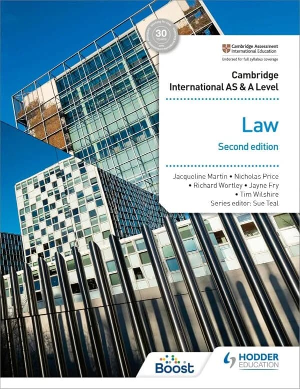 Law – Cambridge International AS and A Level , Hodder, 2nd Ed