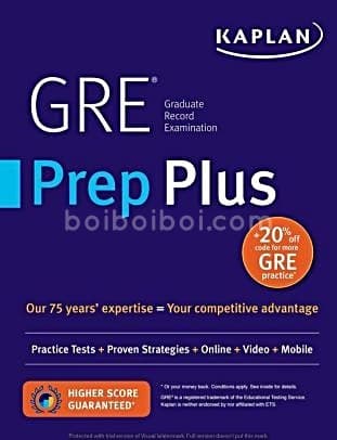 GRE Prep Plus Kaplan (LATEST VERSION)