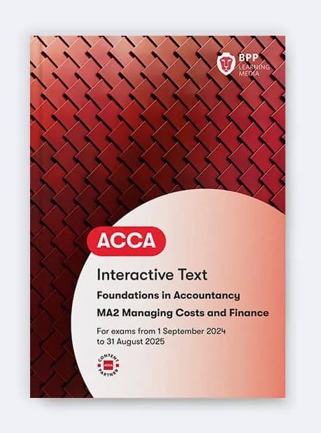 Managing Costs and Finances MA2 (TEXT) 2024-2025