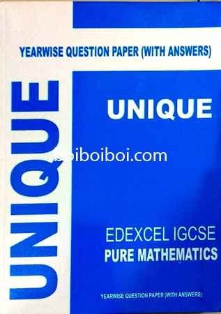 Pure Math Yearwise Qp Solution for Edexcel O Level by Unique Coaching