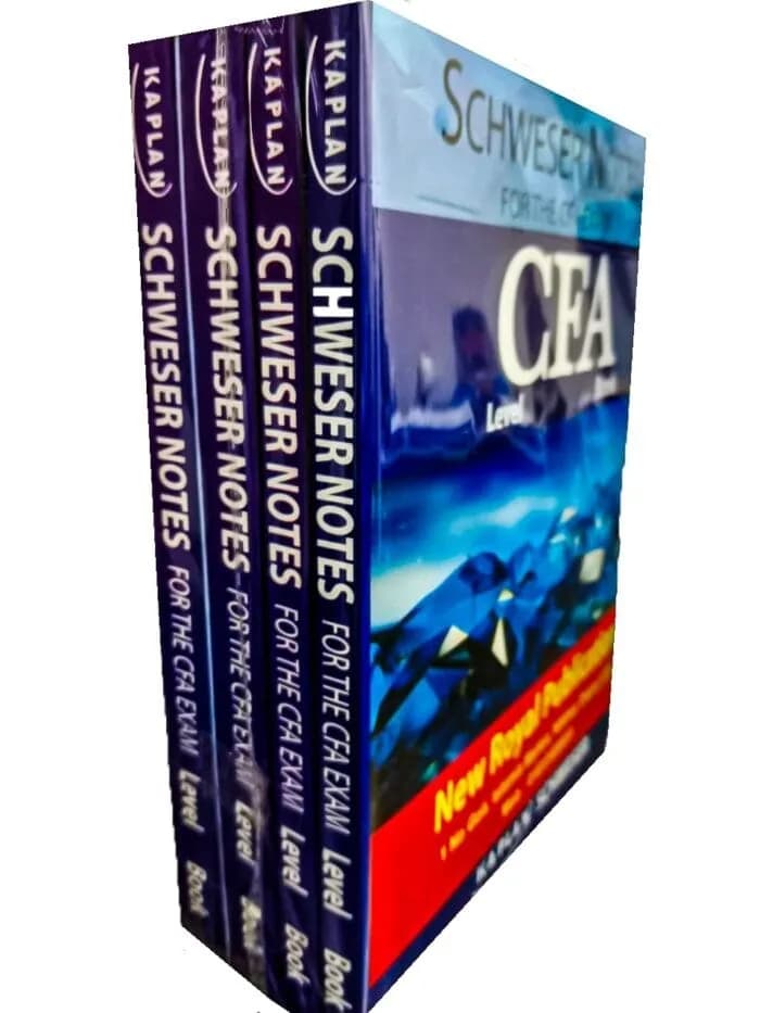 2025 CFA Level 1 Kaplan Schweser Notes: Full Set White Print