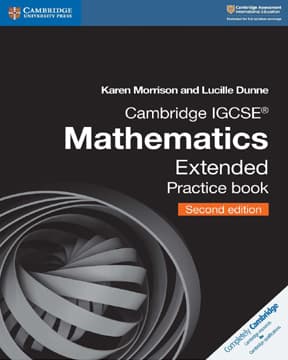 Cambridge IGCSE Mathematics Extended Practice Book
