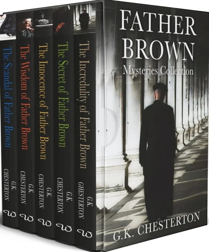 Father Brown Mysteries Collection 5 Books Box Set By G.K Chesterton (Innocence, Wisdom, Incredulity, Secret & Scandal)