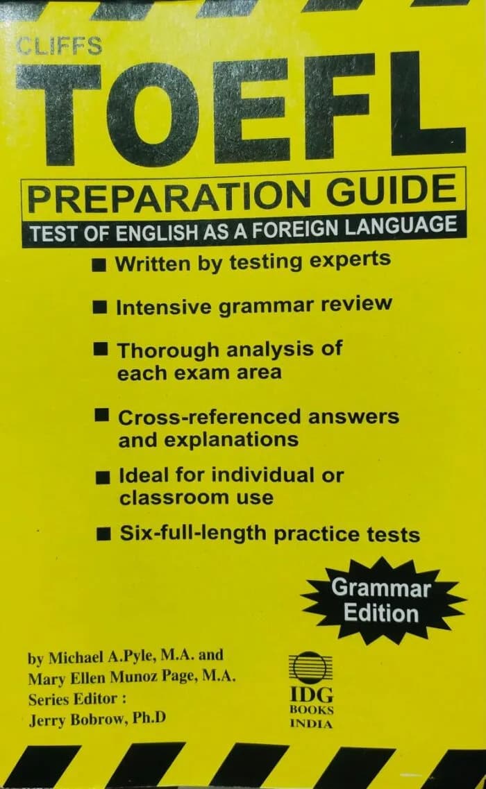 Cliffs TOEFL Preparation Guide ( News Print )
