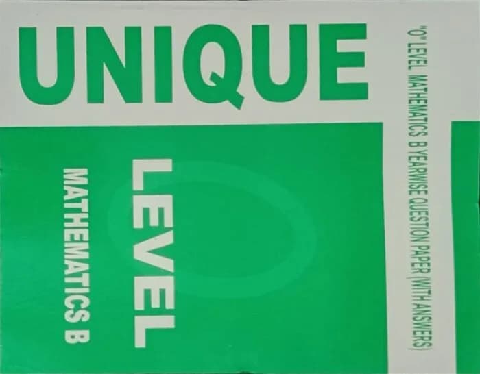 Uniqe O Level Mathmatics B (With Answer)