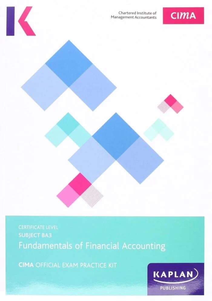 BA3 Exam Kit(Fundamentals of Financial Accounting)-Kaplan
