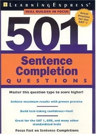 501 Sentence Completion Questions (501 Series)