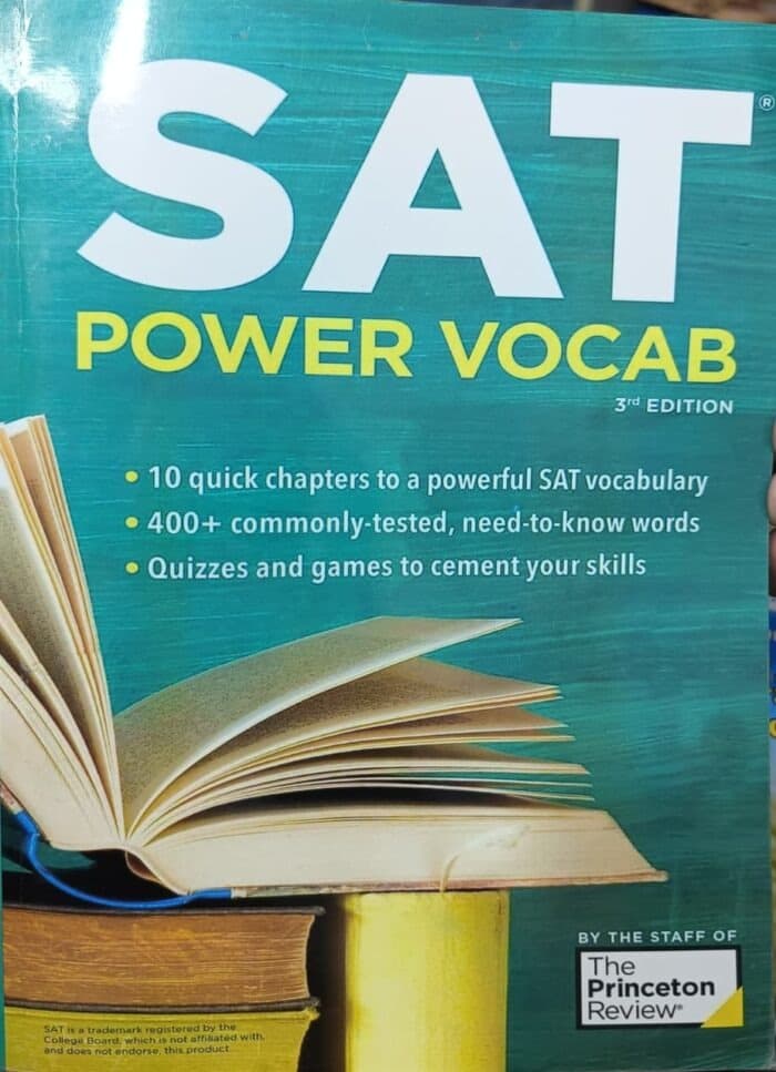SAT Power Vocab, 2nd Edition: A Complete Guide to Vocabulary Skills and Strategies for the SAT (College Test Preparation) White print