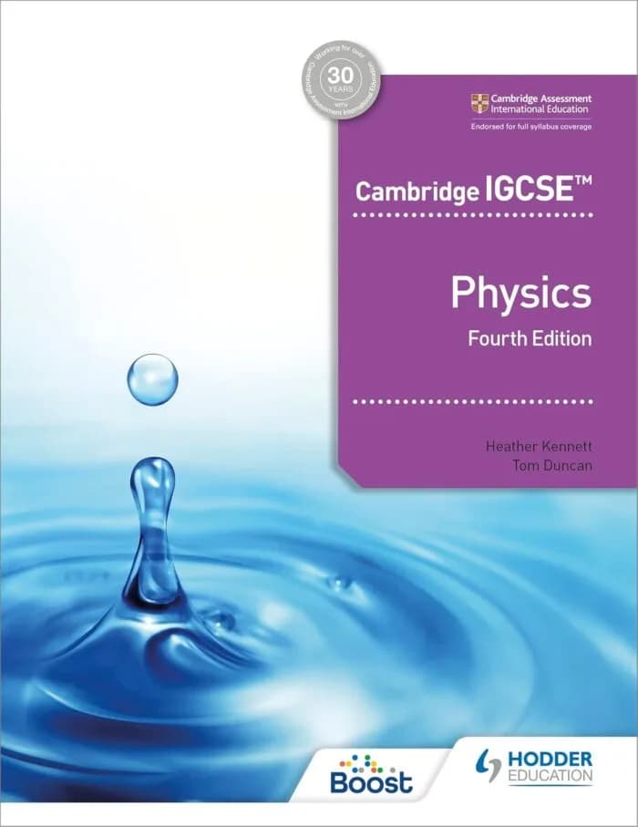 Cambridge IGCSE Physics 4th edition Hodder