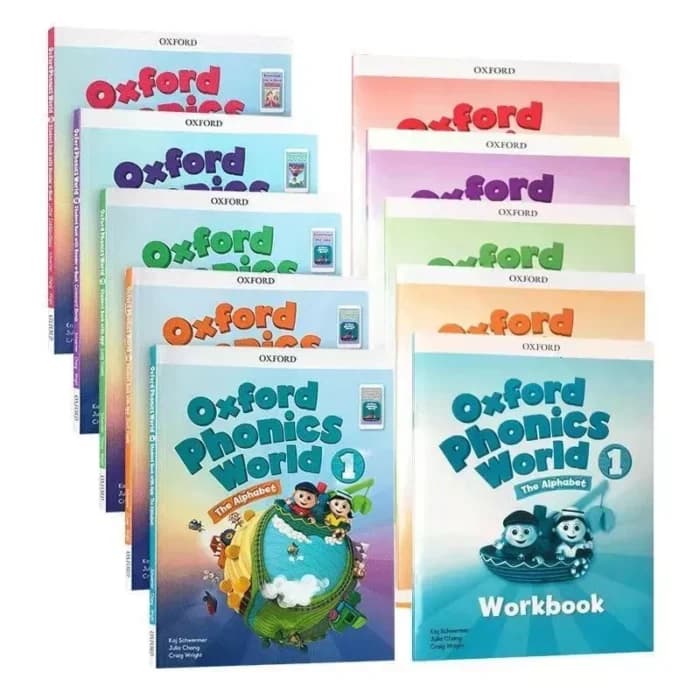 Oxford phonics world(1-2-3-4-5) WorkBook and Exercise