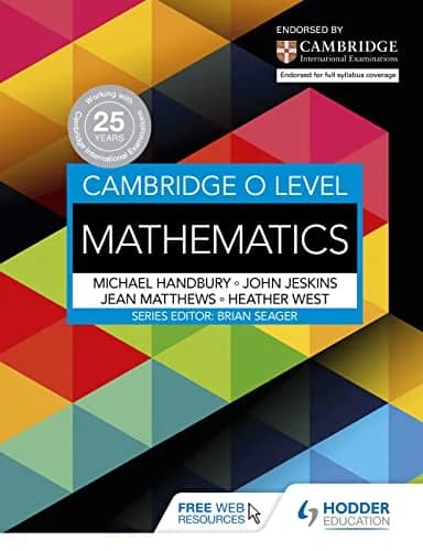 Cambridge O Level Mathematics Hodder
