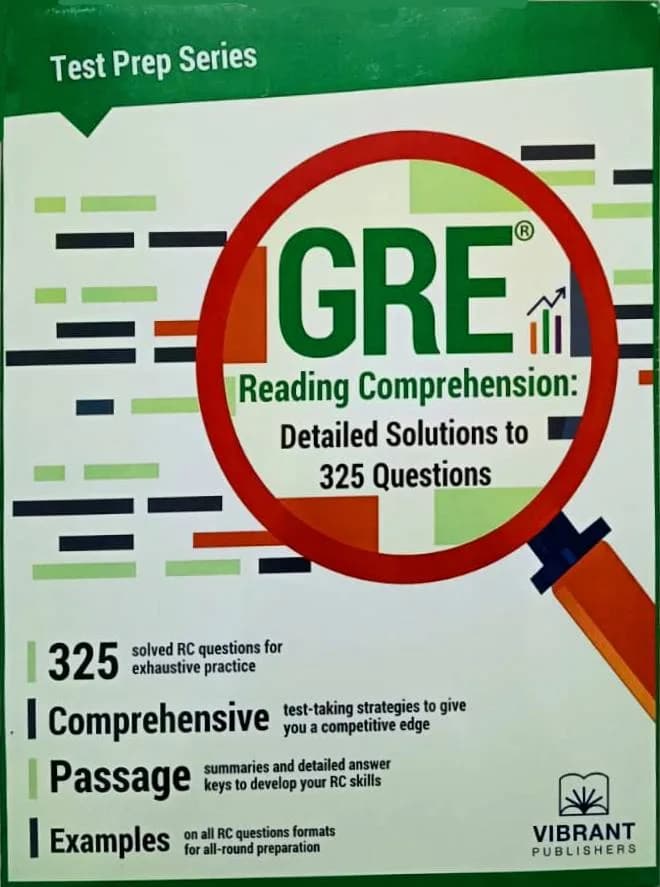 Gre Reading Comprehension Detailed Solution 325 Questions